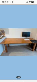 Kersenhouten eettafel voor 8 p, Huis en Inrichting, Ophalen, Gebruikt, 200 cm of meer, 50 tot 100 cm