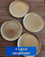 Onderborden goud zilver  donkerblauw brons wit, Ophalen of Verzenden, Gebruikt, Glas of Kopje