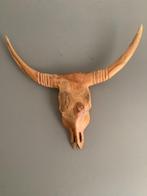 Houten kop van stier, Ophalen of Verzenden, Zo goed als nieuw, Beeldje of Figuurtje