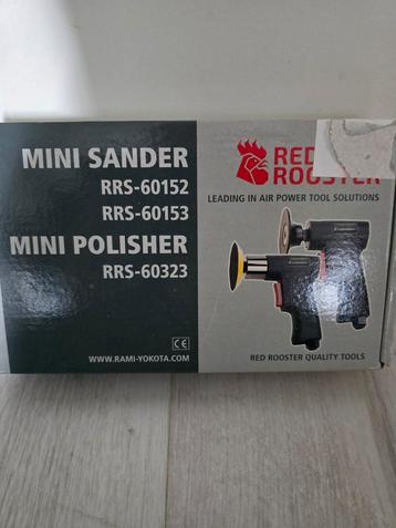 Mini lucht schuurmachine Red Rooster beschikbaar voor biedingen