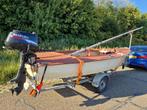 Flying Arrow zeilboot + Suzuki 4 pk 4-takt buitenboordmotor, Watersport en Boten, Ophalen, Gebruikt, Overige typen, Zeilboot