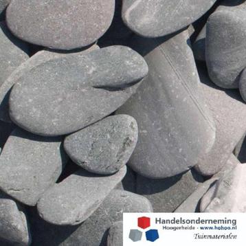 Flat pebbles groen afgeronde unieke platte siergrind tuinpad beschikbaar voor biedingen