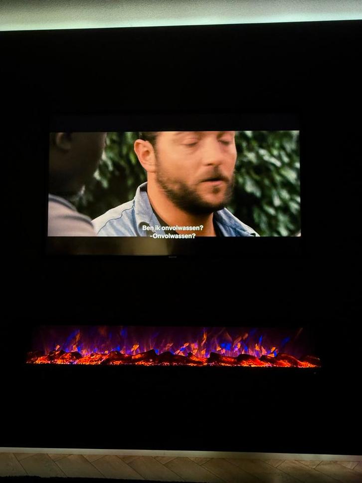 Elektrische Openhaard met Realistisch Vlam Effect, Antiek en Kunst, Antiek | Tv's en Audio, Ophalen