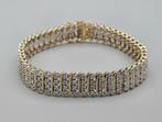 Gouden Vintage armband met 200 diamant ca: 6.00 ct. 2025/368, Sieraden, Tassen en Uiterlijk, Armbanden, ., Ophalen of Verzenden