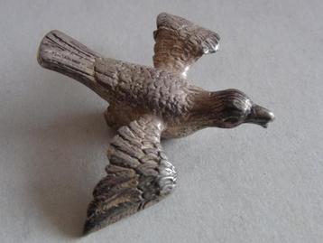 Miniatuur zilver L107 vogel duif zilveren miniaturen beschikbaar voor biedingen