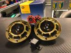 Hella Supertone 118db Claxon set (goud gold geel)