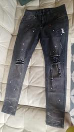 Zwarte Manfinity jeans met verfspetters maat S, Kleding | Heren, Ophalen of Verzenden, Zo goed als nieuw, Zwart, W33 - W34 (confectie 48/50)