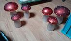 6 verlichte paddestoelen, Diversen, Kerst, Ophalen of Verzenden