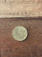 Zeldzame 2002 Griekse 50 EuroCent munt Drukfout, Postzegels en Munten, Munten | Europa | Euromunten, Ophalen of Verzenden, Overige landen