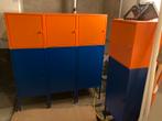 7 sets stalen kast blauw oranje ikea lixhult, Huis en Inrichting, Kasten | Lockerkasten, Zo goed als nieuw, Ophalen