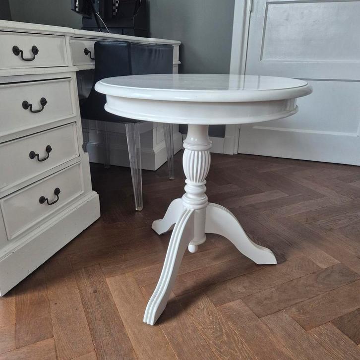 Klassieke mahonie bijzettafel - 60cm, Antiek en Kunst, Antiek | Meubels | Tafels, Ophalen of Verzenden