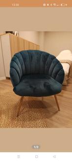 Leuke donkerblauwe fauteuil, Ophalen of Verzenden, Zo goed als nieuw