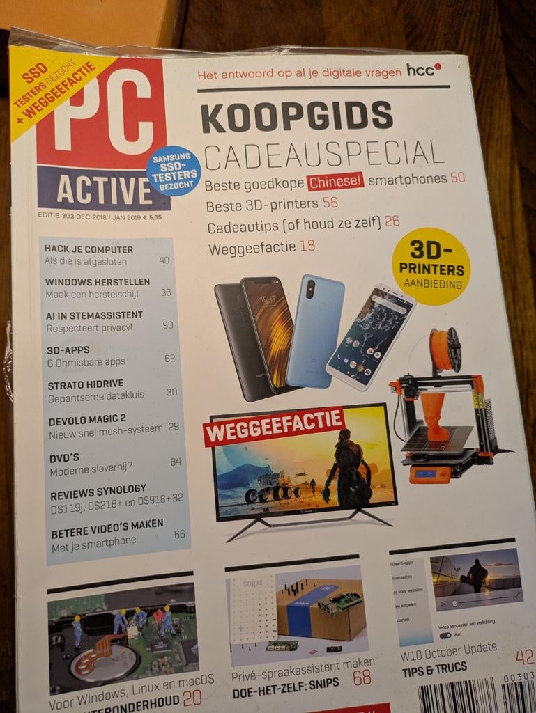 PC Active Magazine - Editie Dec 2015/Jan 2019, Ophalen, Zo goed als nieuw, Wetenschap en Natuur