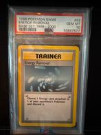 PSA 10 Energy Removal - Base Set 1999-2000, Ophalen of Verzenden, Zo goed als nieuw, Losse kaart