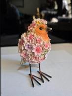Bloemen vogeltje
10 x 13 cm, Verzamelen, Beelden en Beeldjes, Ophalen of Verzenden