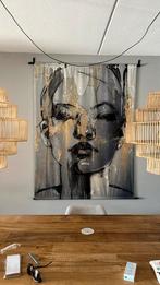 Wall Hanging Face wanddoek Velvet Black 140x170cm Kersten, Huis en Inrichting, Zo goed als nieuw, Ophalen