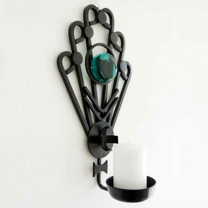 Dantoft vintage design wand KANDELAAR Brutalist Denmark MCM, Antiek en Kunst, Kunst | Designobjecten, Ophalen of Verzenden