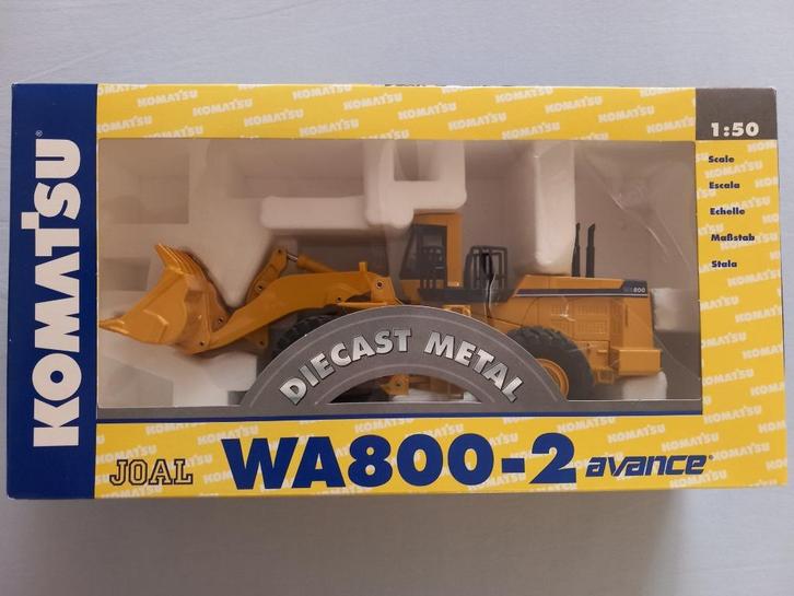 Komatsu WA800-2 Joal wiellader 1:50. Nieuw in doos!!, Hobby en Vrije tijd, Modelauto's | 1:50, Nieuw, Hijskraan, Tractor of Landbouw