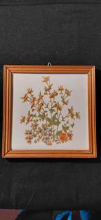 Vintage Bloemen Tegeltableau, Ophalen of Verzenden