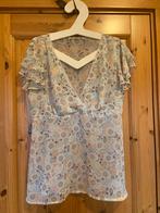 Blouse 40 figuurtjes beige korte mouw tule oto 57, Kleding | Dames, Blouses en Tunieken, Ophalen of Verzenden, Zo goed als nieuw