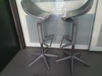 ***4x Kartell SPOON design barkrukken by A. Citterio (grijs), Ophalen, 60 tot 90 cm, Zo goed als nieuw, In hoogte verstelbaar