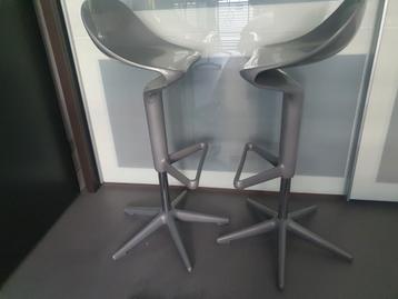 ***4x Kartell SPOON design barkrukken by A. Citterio (grijs) beschikbaar voor biedingen