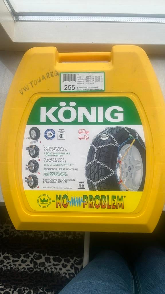 König sneeuwkettingen T2 - Maat 255, Ophalen of Verzenden, Gebruikt