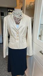 Roomwit SCAPA Linnen/Katoen colbert mt 36. IZGS, Scapa, Wit, Ophalen of Verzenden, Zo goed als nieuw