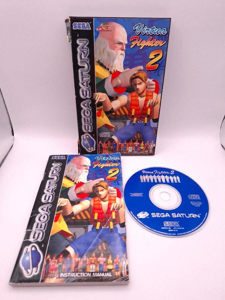 Virtua fighter 2 Sega saturn, Spelcomputers en Games, Games | Sega, Gebruikt, Saturn of Dreamcast, Vechten, 2 spelers, Vanaf 3 jaar