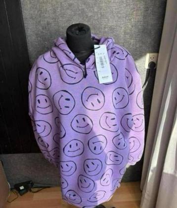 AKH mooie paarse hoodie/trui mt 48/50 NIEUW beschikbaar voor biedingen