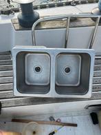 Rvs gootsteen / spoelbak, Ophalen, Gebruikt, 25 tot 50 cm, Minder dan 100 cm