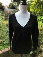 nieuwe git zwarte fijne tricot vest van Anni Rolfi - maat L, Zwart, Maat 42/44 (L), Nieuw, Anni Rolfi