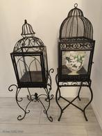 2 decoratieve metalen kooien – los of samen te koop, Huis en Inrichting, Woonaccessoires | Etagères, Ophalen, Zo goed als nieuw