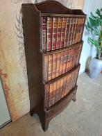 Unieke lederen kast uitstraling boekenkast met 6 deurtjes., Huis en Inrichting, Kasten | Ladekasten, Ophalen of Verzenden