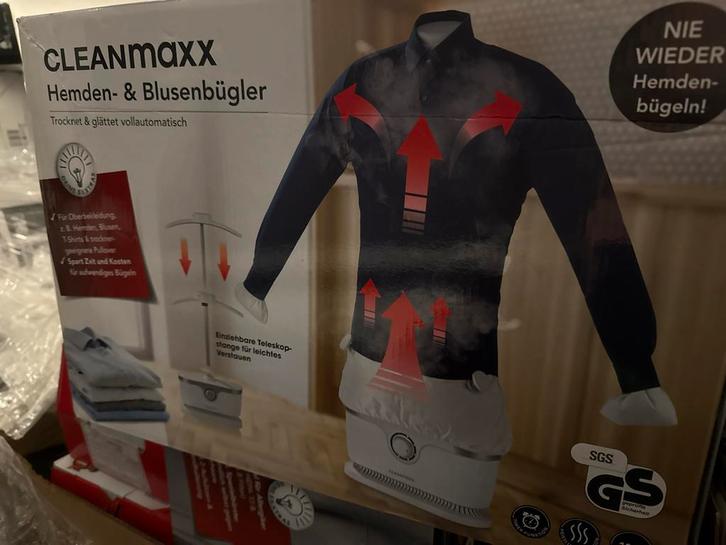 CLEANMAXX Hemden- & Blusenbügler, Witgoed en Apparatuur, Strijkijzers en Strijkplanken, Nieuw, Ophalen of Verzenden