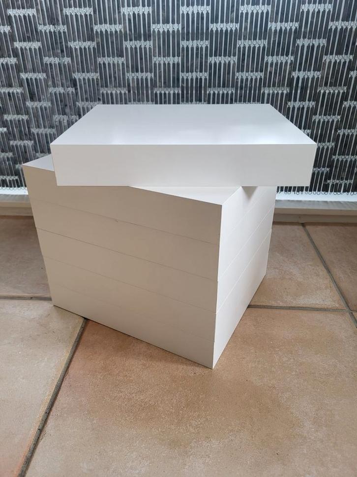 IKEA Lack witte Wandplanken (6 stuks), Huis en Inrichting, Woonaccessoires | Wandplanken en Boekenplanken, Zo goed als nieuw, Ophalen of Verzenden