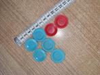 barbie bordjes 1960 marx toys made in hong kong blauw rood, Ophalen of Verzenden, Gebruikt, Accessoires