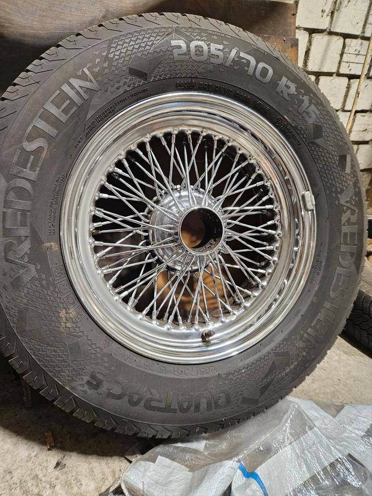 15 inch spaakwielen chroom, Auto-onderdelen, Banden en Velgen, Banden en Velgen, All Season, 15 inch, 205 mm, Personenwagen, Ophalen of Verzenden