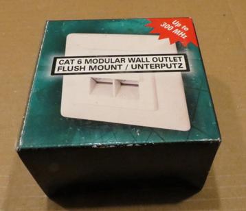 Netwerk = Digitus = dubbele CAT6 wandcontactdoos RJ-45  beschikbaar voor biedingen