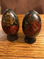Handgeschilderd 2 Russische lak-eieren, Ophalen of Verzenden