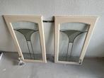 Keukenkastdeurtjes 2 stuks met glas in lood, Huis en Inrichting, Keuken | Complete keukens, Ophalen, Gebruikt, Overige materialen