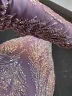 Avondjurk Small maat 36/ 38 lila paars met steentjes HIJAB, Kleding | Dames, Ophalen of Verzenden, Zo goed als nieuw, Galajurk