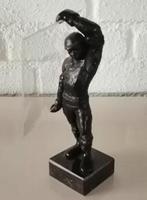 Bronzen beeldje van een glaszetter van Marlies Noordkamp, Ophalen of Verzenden