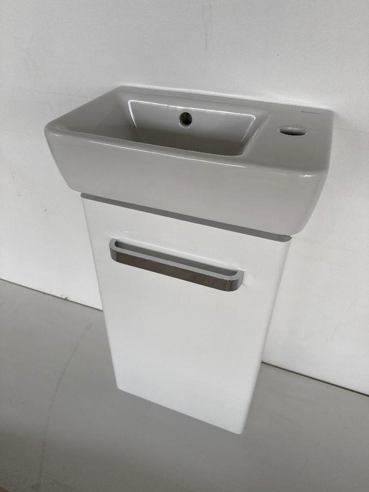 Geberit Renova Compact fontein + bijhorende onderkast* Nieuw, Doe-het-zelf en Verbouw, Sanitair, Nieuw, Wastafel, Steen, Ophalen