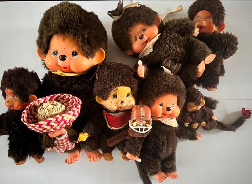 Vintage Monchichi poppetjes, Verzamelen, Poppen, Zo goed als nieuw, Pop, Verzenden