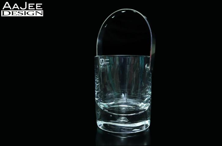 V. Nason – Vintage ijsemmer – Kristal en staal – Murano, Antiek en Kunst, Antiek | Glas en Kristal, Ophalen of Verzenden