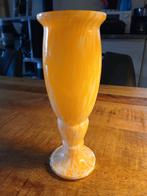 Geel wit spatter glass, Ophalen