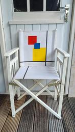 Regisseursstoel Studio Line - Mondriaan stijl - uit 1994, Huis en Inrichting, Ophalen, Hout, Gebruikt, Wit