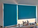 Set van twee licht blauwe rolgordijnen, Ophalen, Zo goed als nieuw, 50 tot 100 cm, 150 tot 200 cm