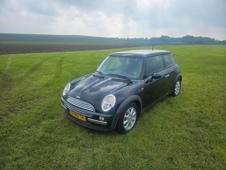 Mini 1.6 16V ONE 2003 Zwart, Auto's, Mini, Particulier, One, Airbags, Airconditioning, Centrale vergrendeling, Climate control